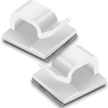 Zolginah 120pcs Clips Câble, Clips Rangement De Câble Avec De Tampons Auto Adhésifs Solides, Organiseur De Fils Electriques Pour Câbles Dans Une 
