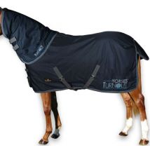 145 cm, Bleu: Couverture imperméable Paddock più Paddock pour aiguillage à motif collier 200g