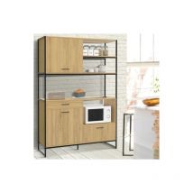 120 cm DETROIT aparador de cocina 2 puertas + 2 cajones diseño industrial