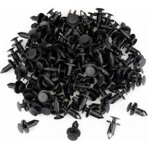 120 pièces Clips de fixation Rivet de Fixation en Plastique pour la Voiture Noir Voiture Clips Agrafe Rivets Plastiques orte Aile 8mm Trou Poussoir