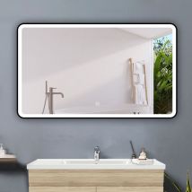 120 x 70cm Badspiegel Touch led Wandspiegel Badezimmerspiegel Beleuchtung Beschlagfrei Kalt/Warmweiß dimmbar