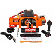 12,000lb (5,443kg) Original Orange 12v Two Speed Winch. 26m x 11mm Dyneema Rope, Wireless Remote Controls.