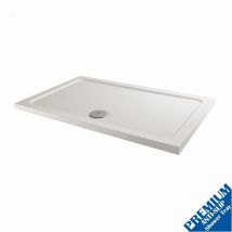 Podium - 1200x760mm Shower Tray Rectangular Low Profile Premium Anti-Slip free Waste