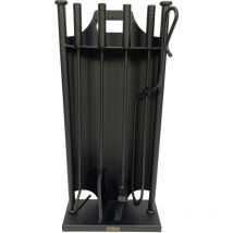 Imex El Zorro - 12026 Juego chimenea ovalado 4 utiles negro
