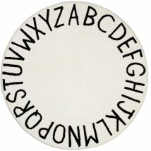 120cm Alphabet Doux Tapis pour Chambre des Enfants Antidérapant Lavable Enfants Apprentissage Jeu Tapis pour Salon Décoratif