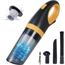 Aspirateur à Main Rechargeable 120W - Puissant Aspirateur de Voiture avec Filtre Lavable