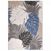 Tapis extérieur kilim Ø200cm beige rond CHIMEKI