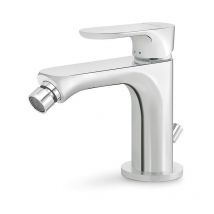 122 mm hoher Bidetmischer mit 1'1/4 Uberlaufgarnitur Newform Linfa ii 69425 Chrom