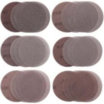 125 Mm, 30 Stück, Holz – 30 Stück 125-mm-schleifscheiben Mit Siebgewebe, Schleifgitter, Körnung P80/p100/p120/p150/p320/p600, Schleifscheiben, 