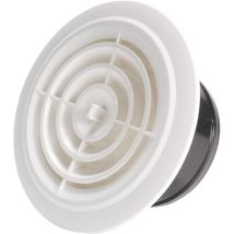 Habientôt - Aiducho 125mm Grille De Ventilation Ajustable Aération D'Air Ronde