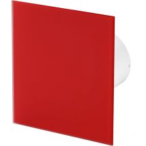 Awenta - Ventilateur salle de bain capteur humidité 125mm Verre Rouge Mat trax