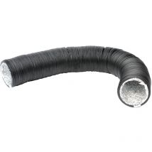 RAM - Lightproof Ducting, Ø127mm (5") Flexible Aluminium/PVC, Low Noise, for Ventilation/Extraction/Air Conditioning. 5m Supplied compressed to 0.5m