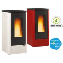 Extraflame - Estufa de Pellet 'Dahiana Vfs' Color Burdeos
