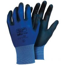 12COPPIE guanti nylon leggero light catch - tg. 9