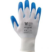 12COPPIE guanti nylon / poliuretano ART.'888' tg. xl