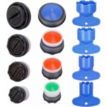 Fuhuida Trading - Set mit 12 Wasserhahnbelüftern M16,5/M18,5/M21,5/M24, Wasserhahnbelüfterfilter, Wasserhahndüse mit Außengewinde, Küchenwassersparer