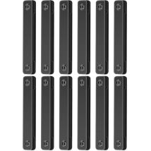 12er Set Schwarze Magnetische Befestigungen Für Mückengitter – Bohrfreie Halteklemmen, Ideal Für Fensterbeschläge Und Die Nutzung In Wohnungen Und 
