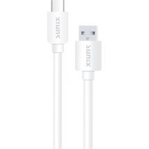 1,2m Ladekabel Datenkabel Typ-C Anschluss 3A Kabel Ladegerät Daten Transfer usb in Weiß - Sunix