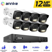 12MP cctv Überwachungskamera System Smart Dual Light Motion Detection Nachtsicht Videoüberwachungssets 8Kamera - Annke