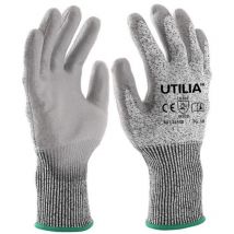 12paia Guanti Antitaglio In Nylon/poliuretano Col. Grigio Tg. 9