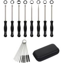Aiperq - 12pcs Carburetor Adjustment Tool Set with Circular Screwdriver for Small 2 Stroke Engines for Husqvarna Chainsaw