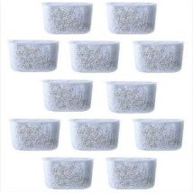 12pcs Filtres à eau à charbon de rechange Filtre non tissé pour cafetières