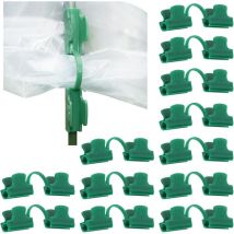 12Pcs Pinces de Jardin Pinces à Ressort Pinces de Jardin à Double extrémité Pinces de Serre,Outils de Jardinage Clips de Plantes pour Le Support