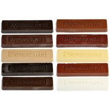 12PZ bastoncino di cera colore palissandro