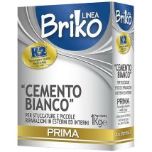 12PZ cemento bianco in polvere 'briko K2 kg. 1 - scatola
