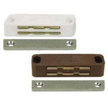 12PZ cricchetti magnetici grandi - MM.74X20X16H. attrazione KG.14 bianco UC20