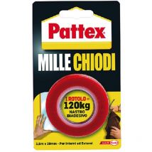 12BLISTER nastro biadesivo 'millechiodi' mm 19 x 1,5 mt