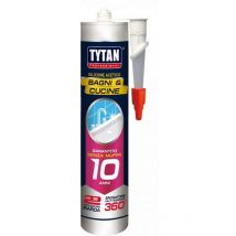 12PZ silicone acetico bagni e cucine ml. 280 - bianco