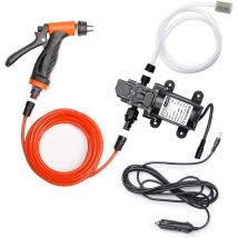 Aorsher - 12V 100W Autowaschpumpe Hochdruck elektrische Wasch selbstansaugende Membran Wasserpumpe