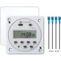 12 v 16 a Steckdose, 16 Programme, digitaler Programmierer, programmierbare Zeitschaltuhr, Steckdose mit LCD-Digitalanzeige, Diebstahlschutz, mit