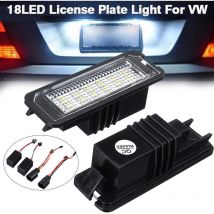 Kingso - 12V 18 led Car Number License Plate Light Lamp For vw Golf 4 5 6 7 6R Passat B6