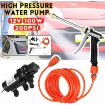 QHJ - 12V 200PSI Portable High Pressure Washer Spray Gun Wash Pump Jet Water Cleaner