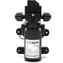 Kingso - 12V 70W dc Water Pump Diaphragm High Pressure Diaphragm Priming 6L/Min Boat nf