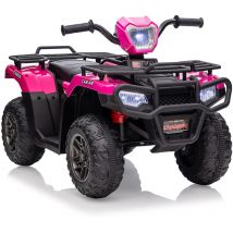 12V atv Quad Electrique pour Enfants, Voiture Electrique Enfant avec Musique, Variable Haute/Basse, Phare led, 88x 50x 46cm, pour Enfants 3-8