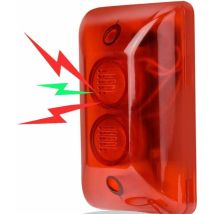 12V Filaire Alarme stroboscopique sirène Son sirène lumière Clignotante d'urgence Avertissement lumière d'alarme système d'alarme de sécurité 115db