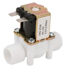 12V G1/2 'Nc Électrovanne d'eau en plastique - Électrovanne d'entrée électrique pour la distribution d'eau ro Osmose inverse Système de filtre pur