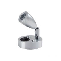 Abcrital - 12V led Spot Lampe de Lecture Interrupteur Réglable Lumière Chaude pour Camping Car Van Bateau Led Lumière Intérieure (1 pcs)