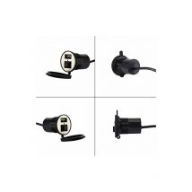 12V Prise Port d'alimentation Chargeur Crea usb Prise Téléphone Portable Chargeur Electrique avec Interrupteur 1.5A usb pour Moto Véhicule