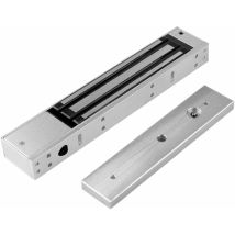 Aougo - 12V Étanche électrique Serrure de Porte électromagnétique magnétique 280 kg 600LBs pour système de contrôle d'accès, Force de Maintien