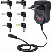 Rwoythk - 12W Adaptateur Alimentation Universelle 3V 4,5V 5V 6V 7,5V 9V et 12V, Chargeur Secteur Transformateur dc 220V pour VTech Kidimagic