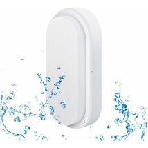 Premier - 12W led Lampe Extérieure Applique Murale Extérieure avec led Lampe Ovale 4000K Blanc Naturel IP54 étanche pour jardin terrasse garage