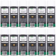 KOKA Ofenlack Spray 12x 400ml Schwarz Matt – Hitzebeständig bis 650°C – UV-beständig, abriebfest, hohe Ergiebigkeit