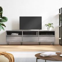 Jinlefu - tv Cabinet Grey Sonoma 150x30x44.5 cm Engineered Wood vidaXL