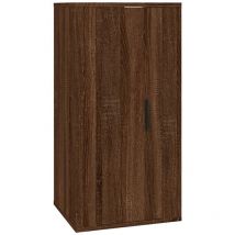 Wall Mounted TV Cabinet Brown Oak 40x34,5x80 cm vidaXL