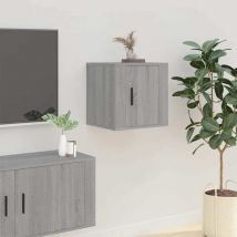 Jinlefu - Wall Mounted tv Cabinet Grey Sonoma 40x34,5x40 cm vidaXL