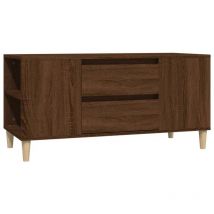 Tv Cabinet Brown Oak 102x44.5x50 cm Engineered Wood vidaXL